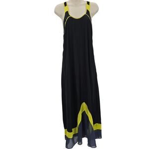 Urban Outfitters Silence + Noise Womans size XS Maxi Tank Dress Black and Yellow